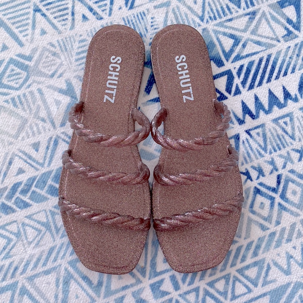🌟Schutz Glitter Rose Sandals🌟 - Picture 7 of 8